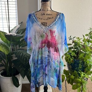 Indian Tropical Beaches & Boho Flowy Coverup excellent
